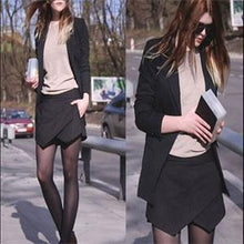 Size S M L XL Brief Asymmetrical SkirtsWomen Sexy Chiffon Georgette Solid Mini Pockets Skirts Women Black White J4U66