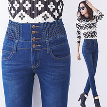 Skinny Stretch Jeans Pants Jean Slim Feet Elastic Waist High Waist Jean J4U66
