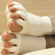 Sleeping Health Foot Care Massage Toe Socks Five Fingers Toes Compression Treatment of Bending Deformation for women men's sock J4U66