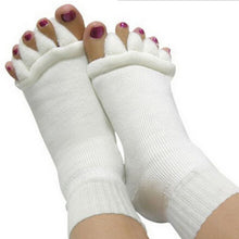 Sleeping Health Foot Care Massage Toe Socks Five Fingers Toes Compression Treatment of Bending Deformation for women men's sock J4U66