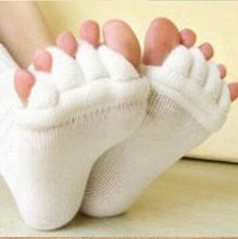 Sleeping Health Foot Care Massage Toe Socks Five Fingers Toes Compression Treatment of Bending Deformation for women men's sock J4U66