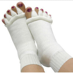 Sleeping Health Foot Care Massage Toe Socks Five Fingers Toes Compression Treatment of Bending Deformation for women men's sock J4U66