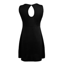 sleeveless women dress hollow out evening party black dress robe elegant office dress vestidos xxxl plus size J4U66
