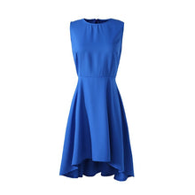 Slim Women Girls Casual Sleeveless Party Wedding Irregular Chiffon Dress J4U66