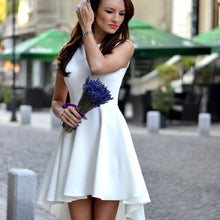 Slim Women Girls Casual Sleeveless Party Wedding Irregular Chiffon Dress J4U66