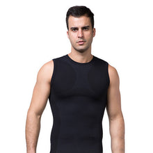slimming mens body control shaper vest tummy belly waist girdle cincher shirt underwear bodysuit J4U66