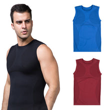 slimming mens body control shaper vest tummy belly waist girdle cincher shirt underwear bodysuit J4U66