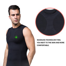 slimming mens body control shaper vest tummy belly waist girdle cincher shirt underwear bodysuit J4U66