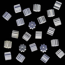 Small Transparent Star Anise Rubber Earring Backs Earrings Jewelry Accessories Ear Plugging/Blocked 50Pcs J4U66