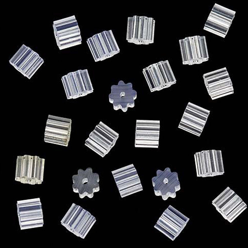 Small Transparent Star Anise Rubber Earring Backs Earrings Jewelry Accessories Ear Plugging/Blocked 50Pcs J4U66