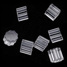 Small Transparent Star Anise Rubber Earring Backs Earrings Jewelry Accessories Ear Plugging/Blocked 50Pcs J4U66