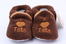 Soft Cozy Baby Toddler Shoes Kids Boy Girls Heart & Letter Pattern Warm Crib First Walkers Skid-proof Shoes 0-1Y  J4U66