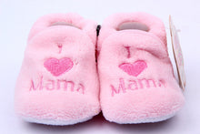 Soft Cozy Baby Toddler Shoes Kids Boy Girls Heart & Letter Pattern Warm Crib First Walkers Skid-proof Shoes 0-1Y  J4U66