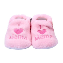 Soft Cozy Baby Toddler Shoes Kids Boy Girls Heart & Letter Pattern Warm Crib First Walkers Skid-proof Shoes 0-1Y  J4U66