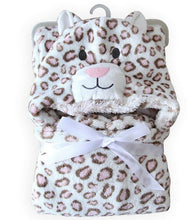 Soft Fleece Baby Coral Bag Blanket Towel Animal Shape Hooded Bathrobe Towel  J4U66