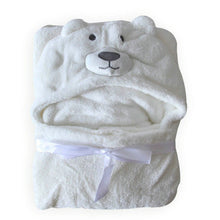 Soft Fleece Baby Coral Bag Blanket Towel Animal Shape Hooded Bathrobe Towel  J4U66