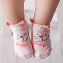 soft infant unises kidsborn mouse printed baby ankle socks 0~4 years J4U66