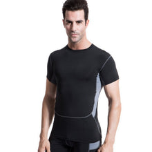 Soft Mens T-Shirt Fitness Muscle Stretch Short Sleeve Tops Tee J4U66