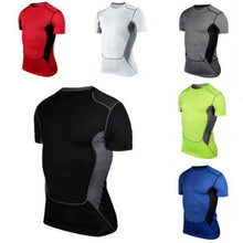 Soft Mens T-Shirt Fitness Muscle Stretch Short Sleeve Tops Tee J4U66