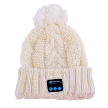soft warm beanies hats for women wireless bluetooth smart caps headphone headset speaker mic J4U66