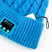 Soft Warm Beanies Hats for Wireless Bluetooth Smart Caps Headphone Headset Speaker Mic J4U66