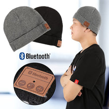 soft warm beanie hats for women men unisex wireless bluetooth smart cap headset headphone speaker mic bluetooth hat J4U66