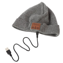 soft warm beanie hats for women men unisex wireless bluetooth smart cap headset headphone speaker mic bluetooth hat J4U66