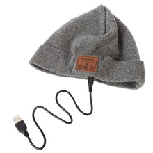 Soft Warm Beanie Hats for Men Unisex Wireless Bluetooth Smart Cap Headset Headphone Speaker Mic Bluetooth Hat J4U66
