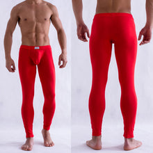 solid color mens long johns pants thermal underwear low rise underpants m l J4U66