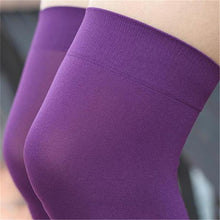 solid color women lady girl thigh high stockings over knee cotton long stocking J4U66