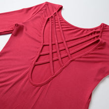 solid women dress lady mini dress stretch solid criss cross straps back hollow out bodycon sexy one piece dress J4U66