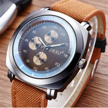 Sport Watches Men Luxury Brand Canvas Strap Men 3Bar Waterpoof Wristwatches ClockQuartz Watch Relogio Masculino J4U66