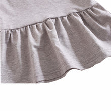 Kids Girls Dresses Long Sleeve Toddler Children Baby Girl O-neck Ruffles Princess Dress Clothes J4U66