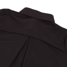 Women Chiffon Dress Single Breasted Lapel Tops Casual Loose Long Sleeve Dresses Robe Femme J4U66