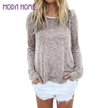 loose t-shirts blusas femininas plus size women clothing blusas cotton long sleeve tops irregular hem loose t-shirts J4U66