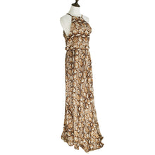 chiffon dress snake print high split spagetti straps maxi long dresses sexy sleeveless beach dress vestidos J4U66