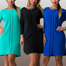 Long Sleeve Bodycon Sexy Round Neck Party Mini Dress Plus Size LY3 J4U66