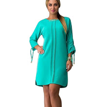 women long sleeve bodycon sexy round neck party mini dress plus size J4U66