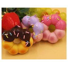 Squishy Donuts Soft Mini Bread Phone Straps Squishy Chocolate Noodle Sprinkles Covered Key Chains J4U66