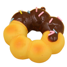 Squishy Donuts Soft Mini Bread Phone Straps Squishy Chocolate Noodle Sprinkles Covered Key Chains J4U66