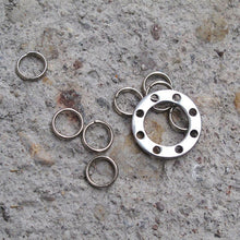 Stainless Steel Outdoor Key Chain Multi-purpose Camping Keychain Circular Climbing Keychain Money Clip EDC Tools Travel Kits J4U66