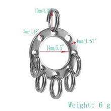 Stainless Steel Outdoor Key Chain Multi-purpose Camping Keychain Circular Climbing Keychain Money Clip EDC Tools Travel Kits J4U66