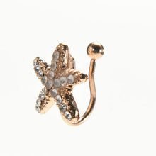 Starfish Ear Cuff Chic Heart Clip Earring s Women Crystal Star Clip Earing J4U66