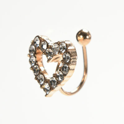 Starfish Ear Cuff Chic Heart Clip Earring s Women Crystal Star Clip Earing J4U66