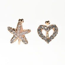 Starfish Ear Cuff Chic Heart Clip Earring s Women Crystal Star Clip Earing J4U66