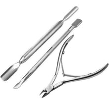 Steel Nail Cuticle Spoon Pusher Remover Cutter Nipper Clipper Set+Nail Art Image Stamp Stamping Plates+Stamping Stamp Tools J4U66