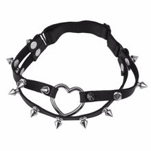 Studded Heart Garter Rivet Punk Goth Harajuku Handmade Garter Belt Leg Ring for women gift J4U66