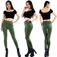 Style Sexy Fashion Ladies Women's Faux Leather Leggings Stretchy Pants Trousers  J4U66