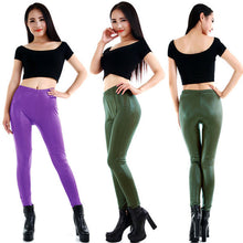 Style Sexy Fashion Ladies Women's Faux Leather Leggings Stretchy Pants Trousers  J4U66