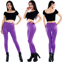 Style Sexy Fashion Ladies Women's Faux Leather Leggings Stretchy Pants Trousers  J4U66